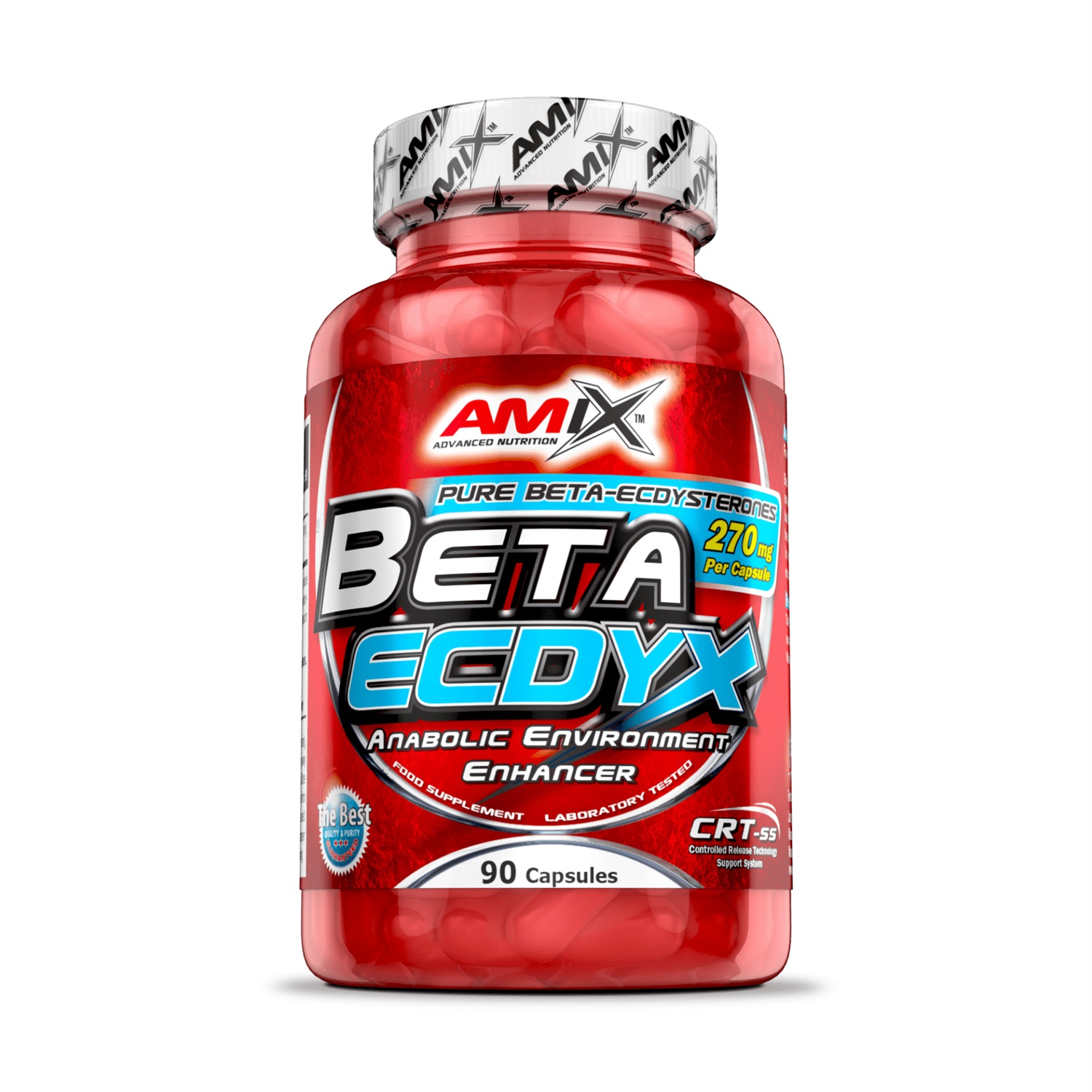Amix Beta Ecdyx - Integratore Alimentare a Base di Beta Ecdysterone - 90 Capsule per Aumento della Massa Muscolare
