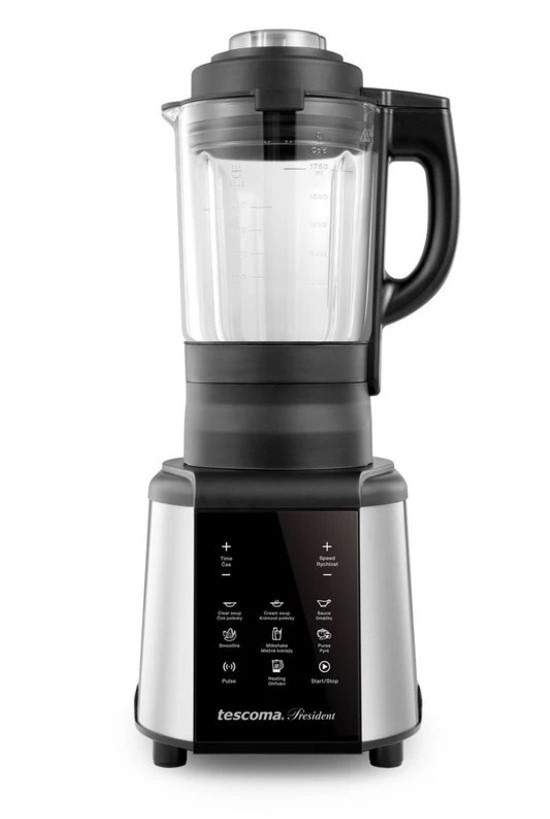 Tescoma Robot da Cucina Multifunzionale 909050 - Zuppe, Creme, Frullati, Capacità 1,75L, Boccale in Vetro Resistente