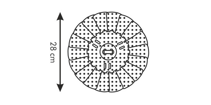 Tescoma Cestello per Cottura a Vapore Ø 28 cm Presto in Acciaio Inossidabile con Alette Richiudibili