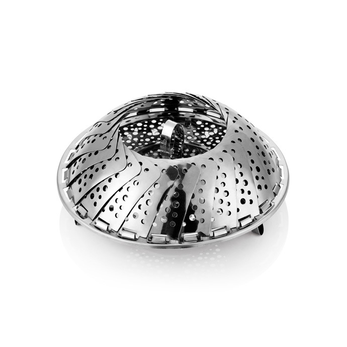 Tescoma Cestello per Cottura a Vapore Ø 28 cm Presto in Acciaio Inossidabile con Alette Richiudibili