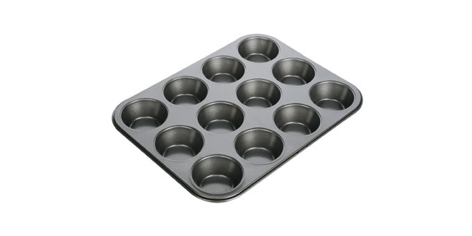 Tescoma Stampo 12 Muffin Delicia - Rivestimento Antiaderente, Dimensioni 340x260 mm
