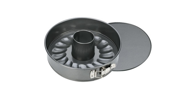 Tescoma Delicia Tortiera Apribile 2 Fondi Ø 24 cm - Rivestimento Antiaderente, Adatta per Forni Elettrici e a Gas