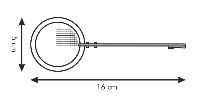 Tescoma Filtro Te' Infusi e Tisane Con Manico Presto in Acciaio Inox - 5 cm di Diametro, 160 mm di Lunghezza