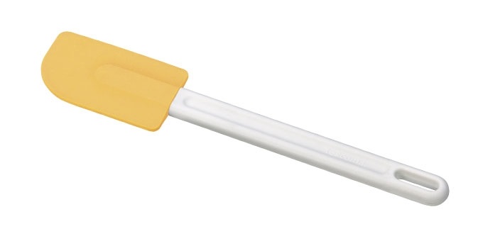 Tescoma Spatola in Silicone Giallo Delicia, 26 cm, Resistente al Calore fino a 220 °C, Manico Ergonomico e Lavabile in Lavastoviglie