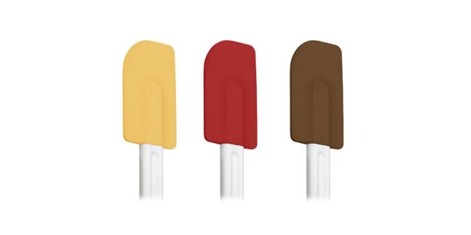 Tescoma Spatola in Silicone Giallo Delicia, 26 cm, Resistente al Calore fino a 220 °C, Manico Ergonomico e Lavabile in Lavastoviglie