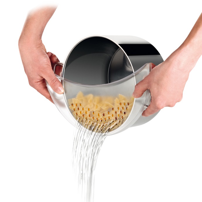 Tescoma Scolapasta Universale Presto 30 cm - Colori Assortiti, Plastica Resistente all'Acqua Bollente