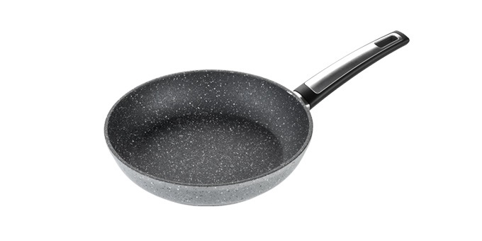 Tescoma I-PREMIUM Stone Padella Antiaderente Effetto Pietra - Diametro 26 cm, Senza PFOA, Adatta per Tutti i Piani Cottura