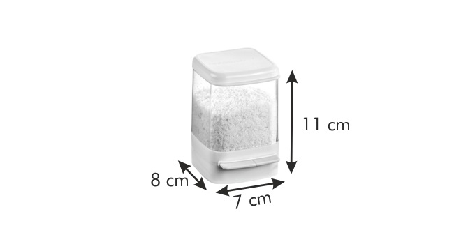 Tescoma Purity Contenitore Igienico per Frigorifero Spargiformaggio in Plastica Trasparente