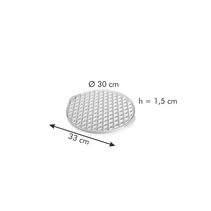 Tescoma Delícia Reticolo Tagliapasta per Crostata in Plastica Giallo/Bianco, Diametro 30 cm
