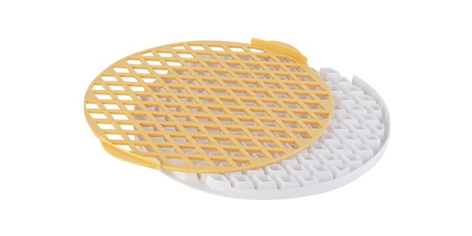 Tescoma Delícia Reticolo Tagliapasta per Crostata in Plastica Giallo/Bianco, Diametro 30 cm