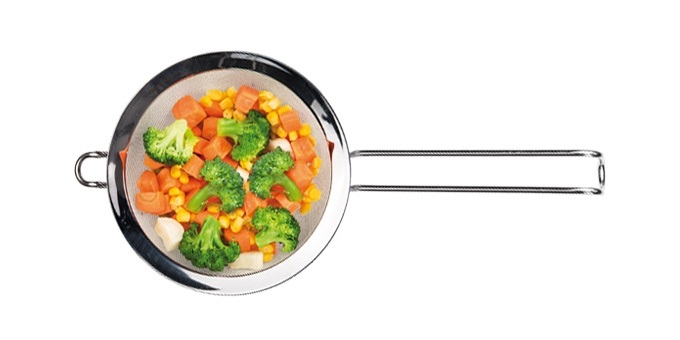 Tescoma Colino GrandCHEF Ø 20 cm in Acciaio Inossidabile con Maglie Fini e Gancio Laterale