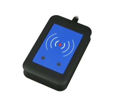 Axis 2N 9137424E Lettore RFID Esterno Secured USB - Frequenze 125 kHz e 13.56 MHz, Colore Nero
