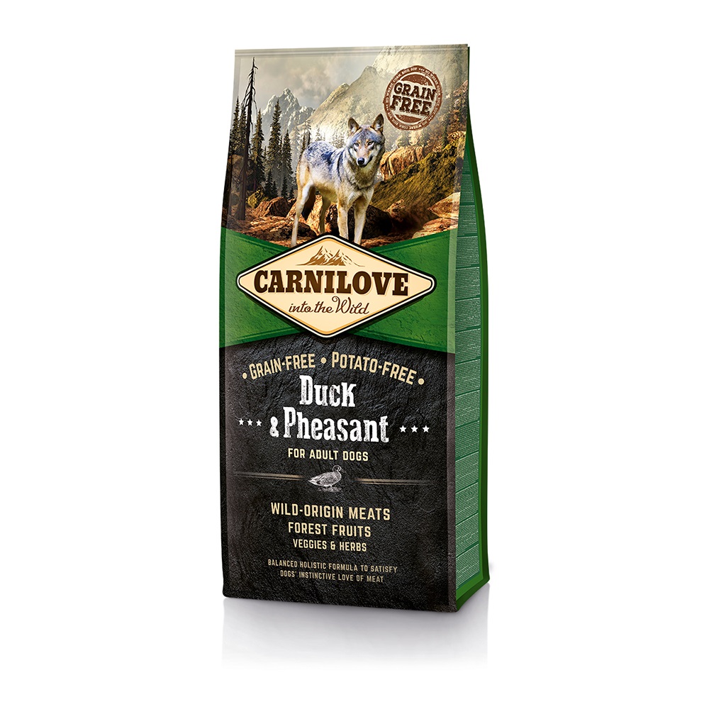 Carnilove Adult Anatra e Fagiano 1,5 kg - Alimento Secco Senza Cereali per Cani di Tutte le Razze