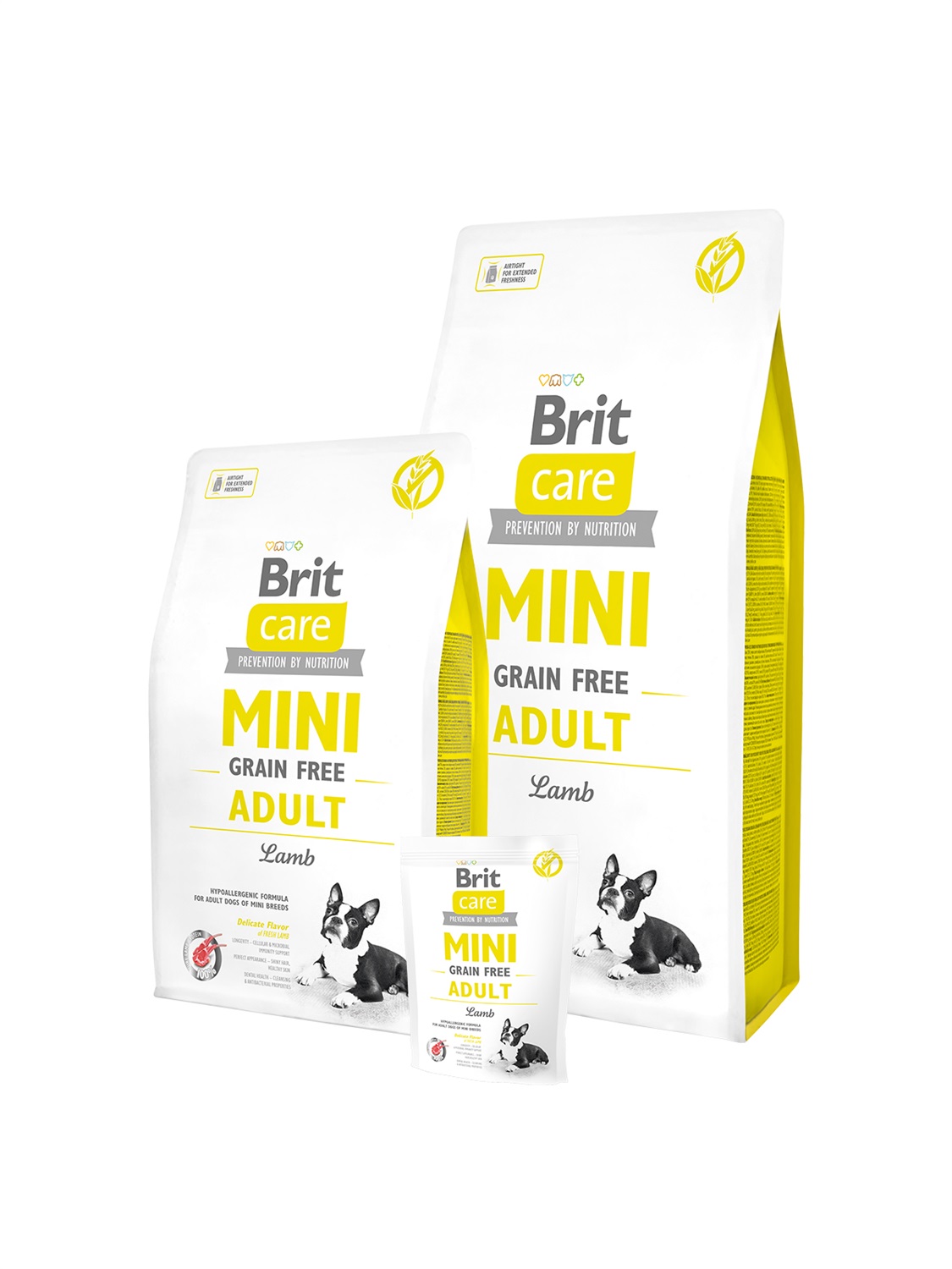 Brit Care Mini Grain Free Adult Agnello 2 kg - Crocchette Ipoallergeniche per Cani di Piccola Taglia