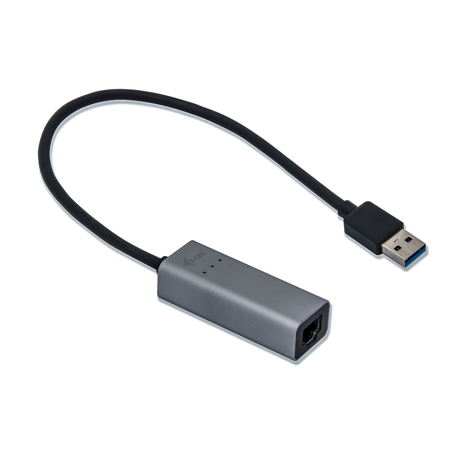 i-tec U3METALGLAN Scheda di Rete e Adattatore Ethernet USB 3.0 1000 Mbit/s - Nero e Grigio