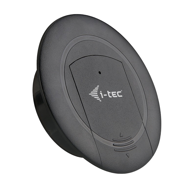 i-tec Built-in Desktop Fast Charger, USB-C PD 3.0 3x USB 3.0 QC3.0, 96 W, Caricabatterie da Tavolo Ergonomico