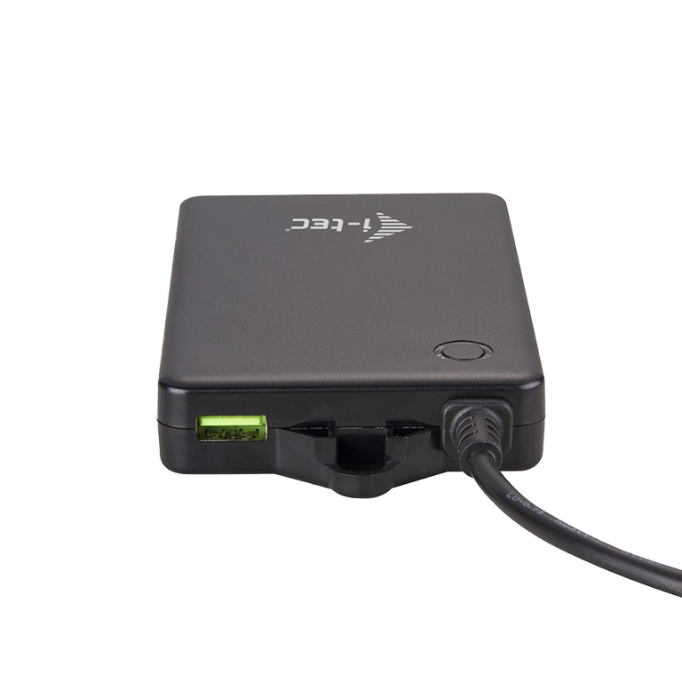 i-tec Built-in Desktop Fast Charger, USB-C PD 3.0 3x USB 3.0 QC3.0, 96 W, Caricabatterie da Tavolo Ergonomico