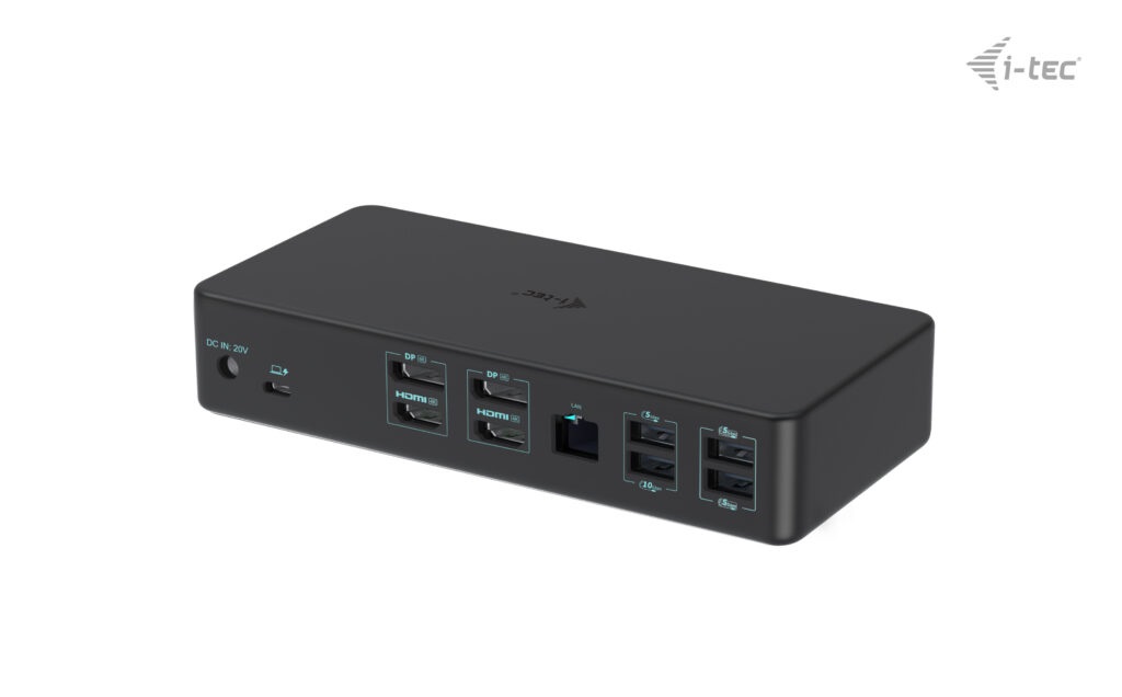 i-tec Docking Station Professionale Dual 4K USB 3.0 / USB-C / Thunderbolt 3 Generation 2 Power Delivery 100W