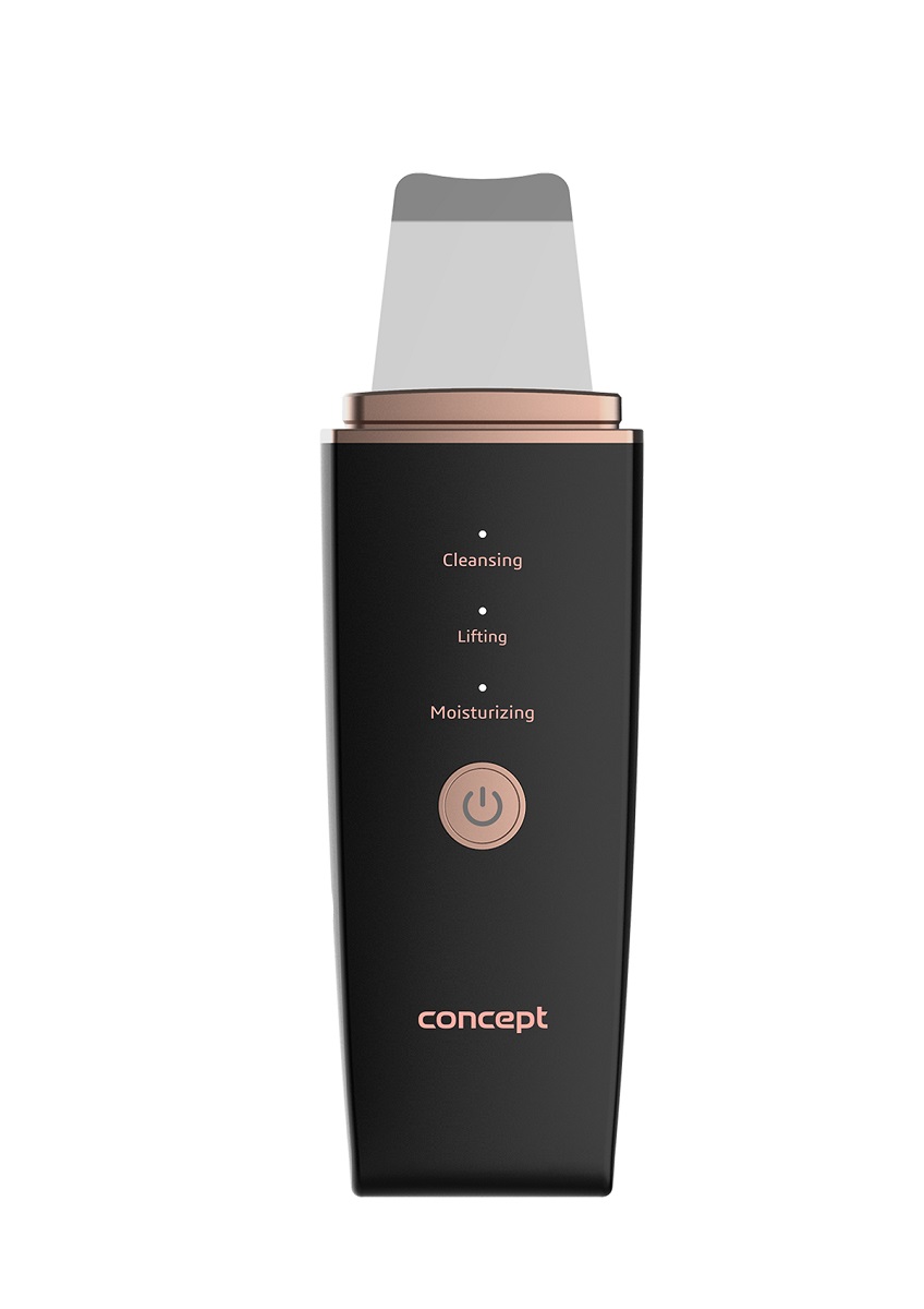 Concept Perfect Skin PO2060 - Spatola Cosmetica Ultrasuoni per Viso, 3 Modalità di Trattamento, Impermeabile