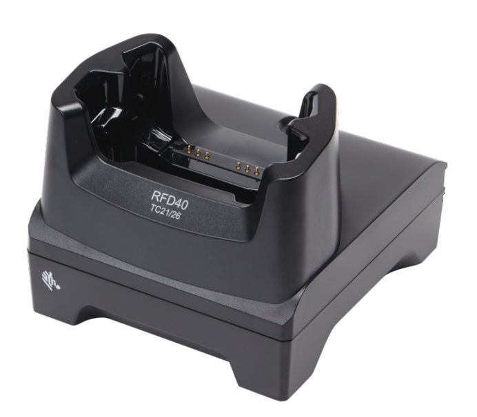Zebra CRD1S0T-RFD40-TC2X-CHG-1R Caricabatterie per dispositivi mobili - Compatibile con Computer portatile e Lettore RFID, Nero, AC, Interno