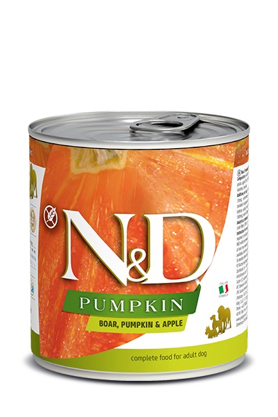 Farmina N&D Pumpkin Cinghiale, Zucca e Mela Adulto 285g - Alimento Completo per Cani Senza Cereali