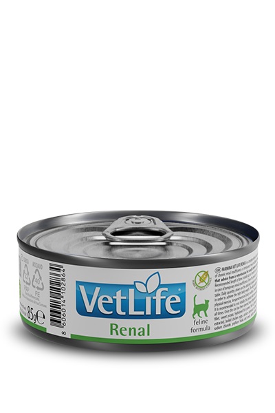 Farmina Vet Life Renal - Cibo Umido per Gatti 85 gr - Supporto Funzione Renale e Insufficienza Cardiaca
