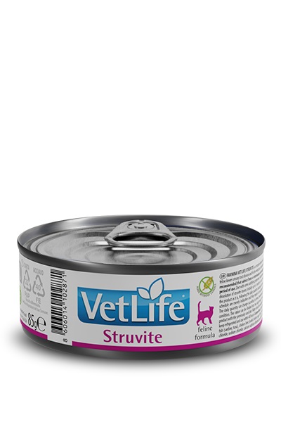 Farmina Vet Life Struvite - Cibo Umido Dietetico Completo per Gatti da 85 gr, Dissoluzione Calcoli Struvite e Acidificazione Urine