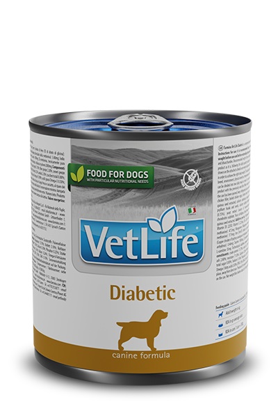 Farmina Vet Life Diabetic Cibo Umido per Cani - 300 g - Alimento Dietetico Completo per il Controllo del Glucosio