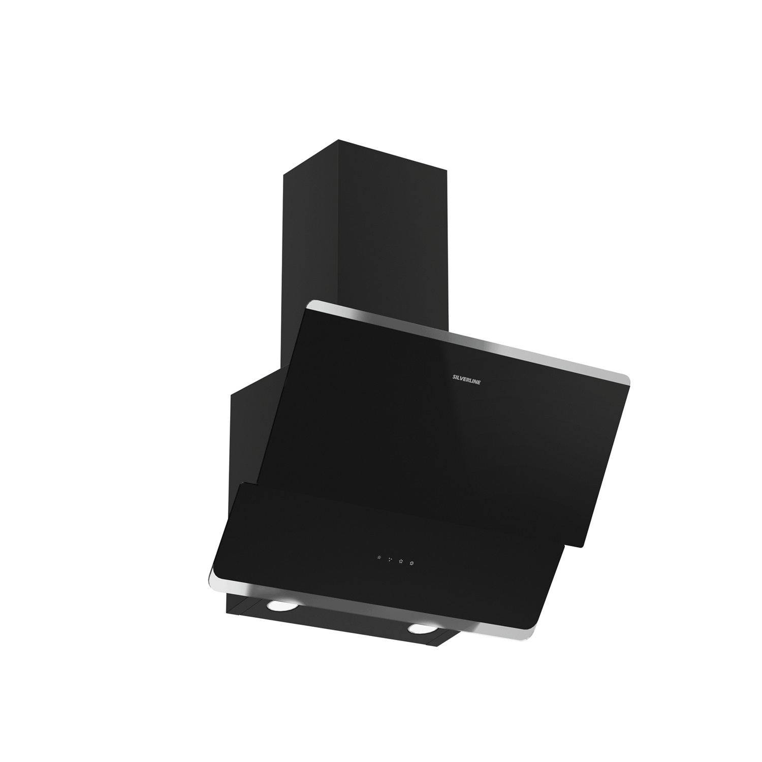 Silverline 3490 OSLO Cappa Aspirante a Parete 60 cm Nero 576 m³/h Classe B Controllo Touch