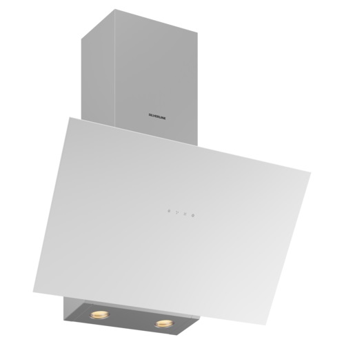 Silverline 3481 Eco Cappa Aspirante a Parete 60 cm Bianca 398 m³/h Classe A con Illuminazione LED e Controllo Touch