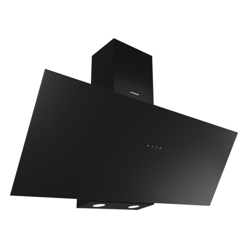 Silverline 3481 Eco Cappa Aspirante a Parete 90 cm Nero 402 m³/h Classe A 3 Velocità Controllo Touch