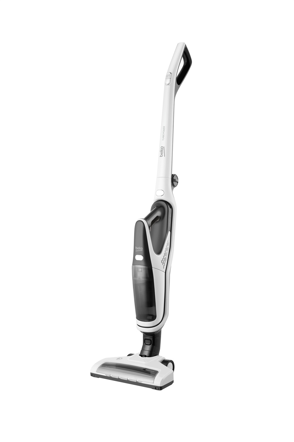 Beko VRT61818VW Scopa Elettrica 2 in 1 Ricaricabile Senza Sacchetto con Aspirabriciole Estraibile, Bianco, 18V, 60min, HEPA, 0.5 Litri