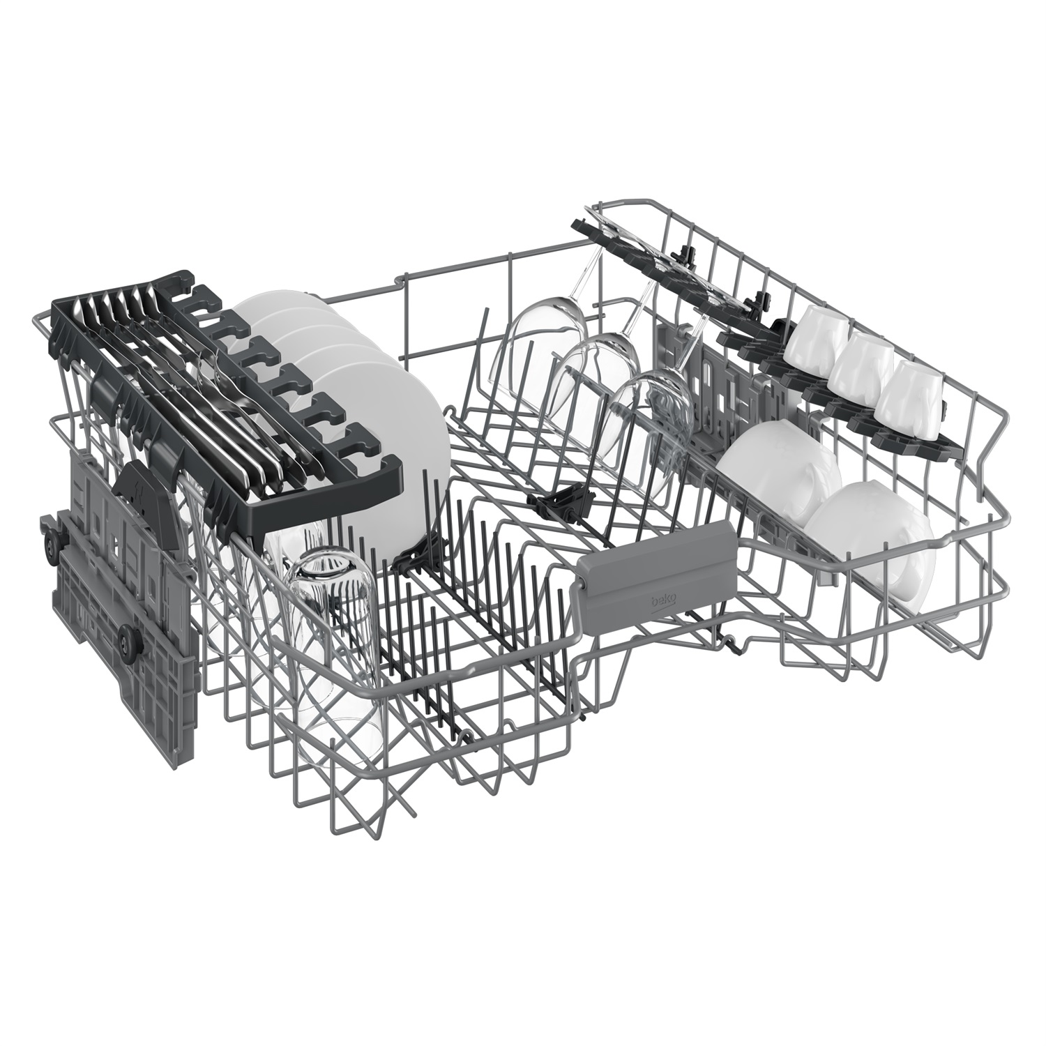 Beko BDFN26440XC: Lavastoviglie Libera Installazione Inox, 60 cm, 14 Coperti, Classe C, 6 Programmi, Funzioni HygieneIntense e Fast