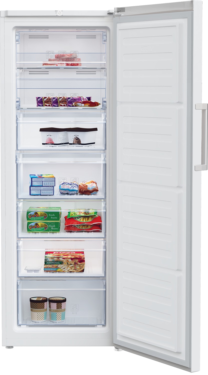 Beko Congelatore Verticale RFNE290L41WN Bianco 256L Libera Installazione Classe E