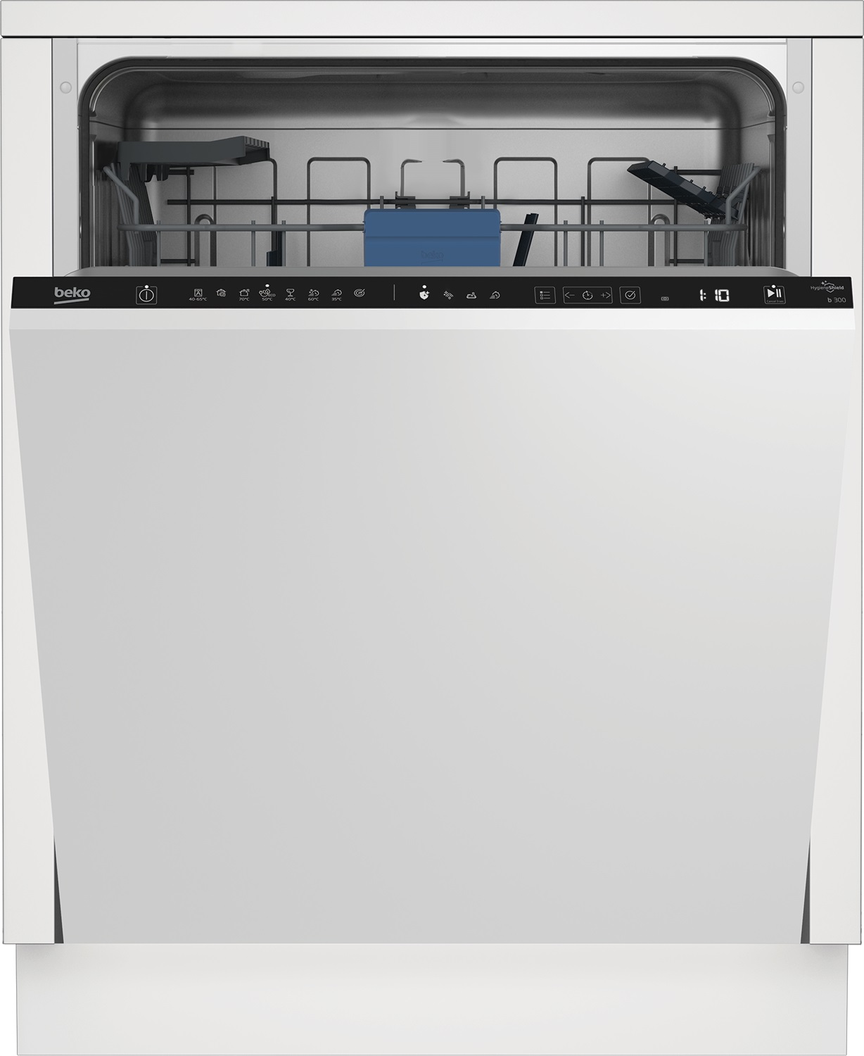 Beko BDIN38440 Lavastoviglie a Scomparsa Totale 60 cm, 14 Coperti, Classe C, 44dBA, 8 Programmi, Nero, Touch, LCD