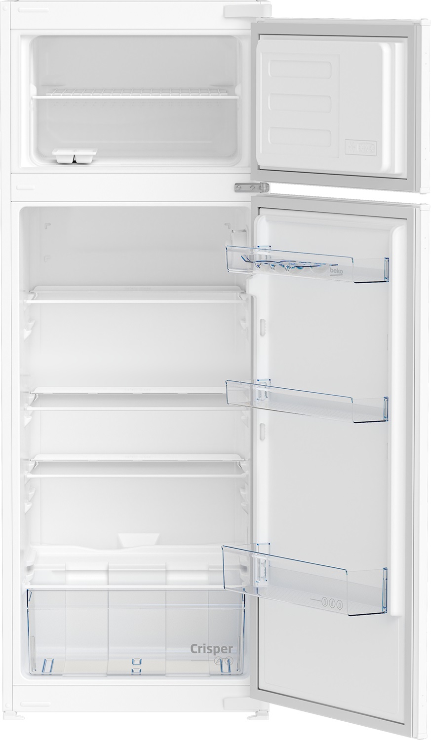 Beko BDSA250K4SN Frigorifero da Incasso Doppia Porta Statico 220 Litri Classe E h 145 cm Bianco