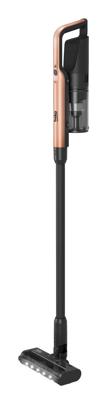 Beko VRT 65421 VC Scopa Elettrica Senza Filo Multifunzione 250 W, Autonomia 40 Minuti, Capacità 0,6 L, Colore Nero/Bronzo