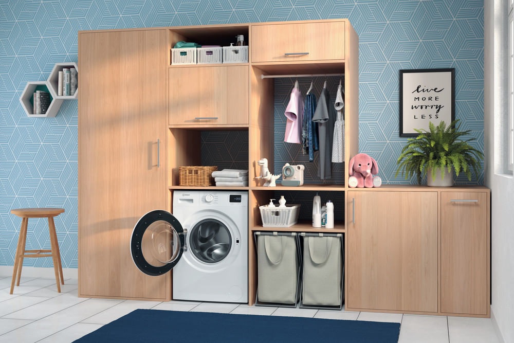 Indesit IM 640 MY TIME IT Lavatrice Slim 6 kg Carica Frontale Classe B 1000 Giri/min - Dimensioni 84.5 x 60 x 44.6 cm