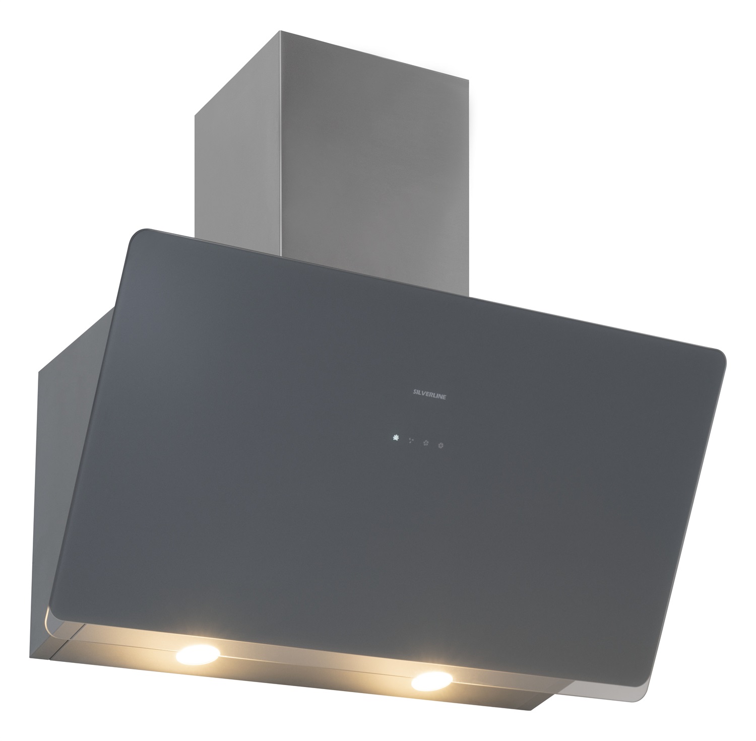 Silverline 3457 SOHO Cappa Aspirante a Parete 80 cm Nero 648 m³/h Classe A con Illuminazione LED