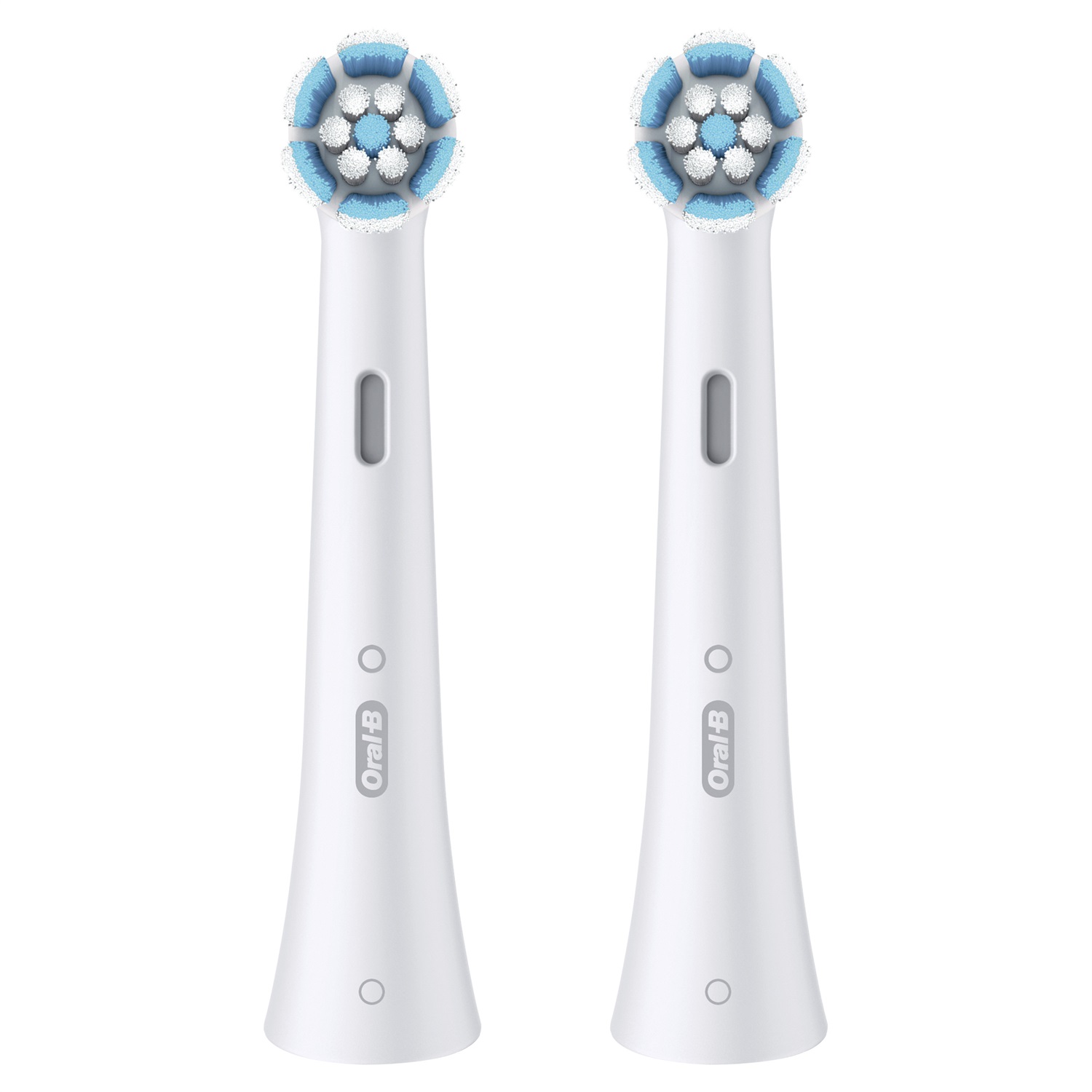 Oral-B iO Series Gentle Care Testine di Ricambio Bianche, 2 Pezzi, per Gengive Sensibili con Alta Densità di Setole