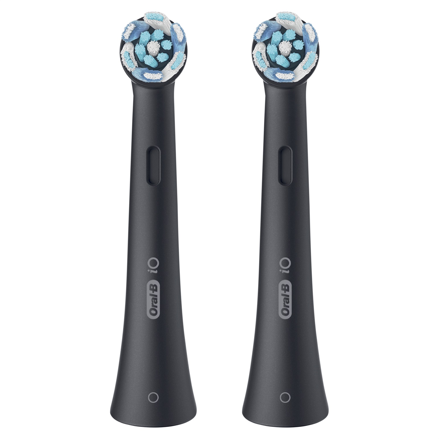 Oral-B Testine di Ricambio iO Series Ultimate Clean Black, 2 Pezzi, con Setole CrissCross per Pulizia Profonda e Rimozione della Placca
