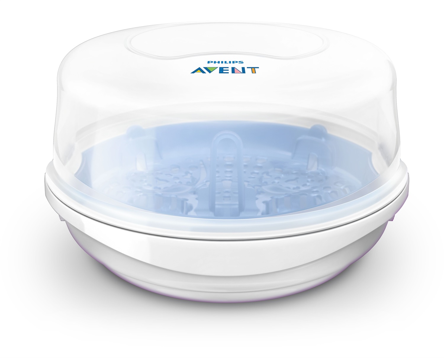Avent Sterilizzatore a Vapore per Microonde - Sterilizza fino a 6 biberon in 2 minuti, compatto e leggero
