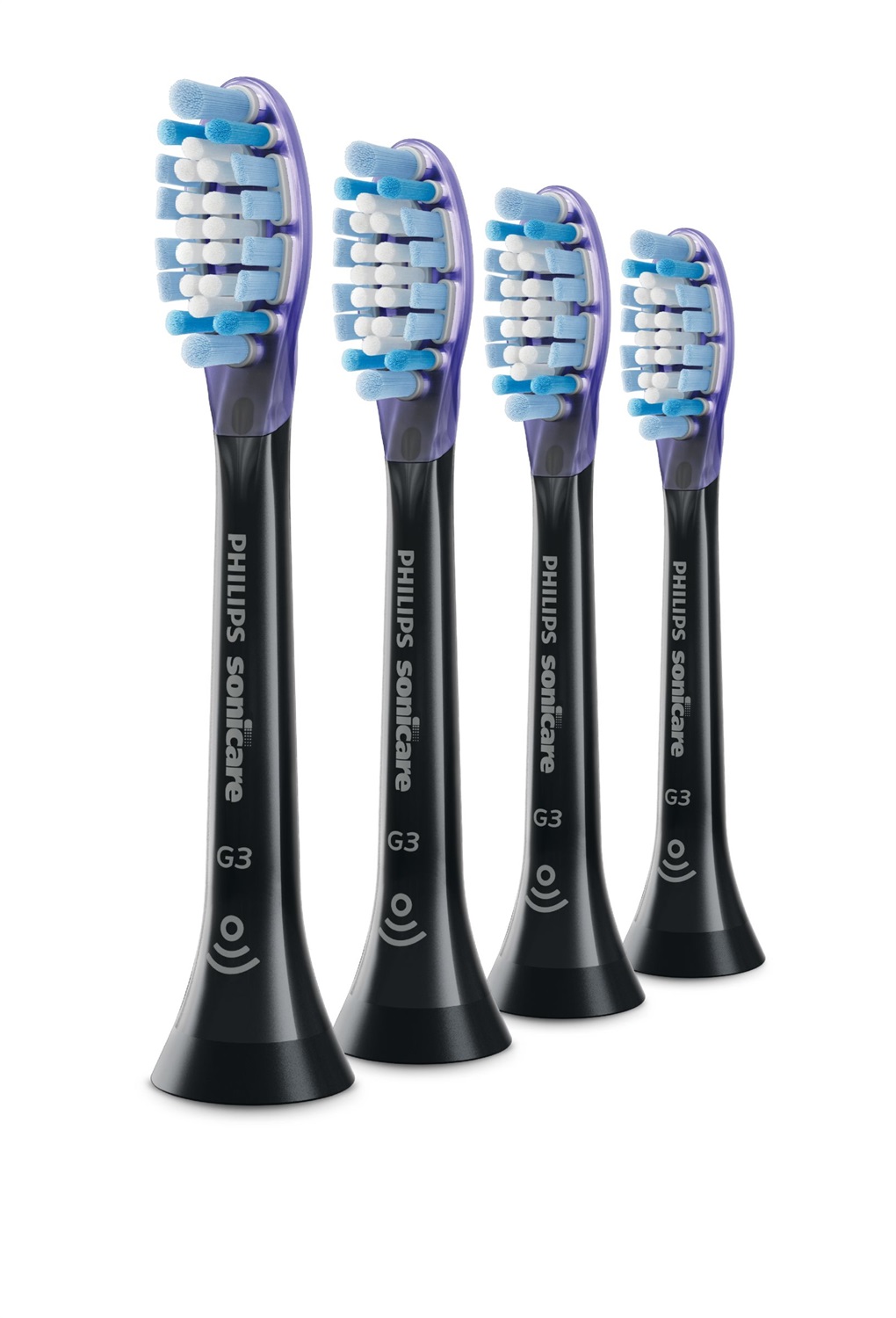 Philips Sonicare G3 Premium Gum Care HX9054/33 - 4 Testine di Ricambio per Spazzolino Sonico, Tecnologia Adaptive e RFID, Cura delle Gengive