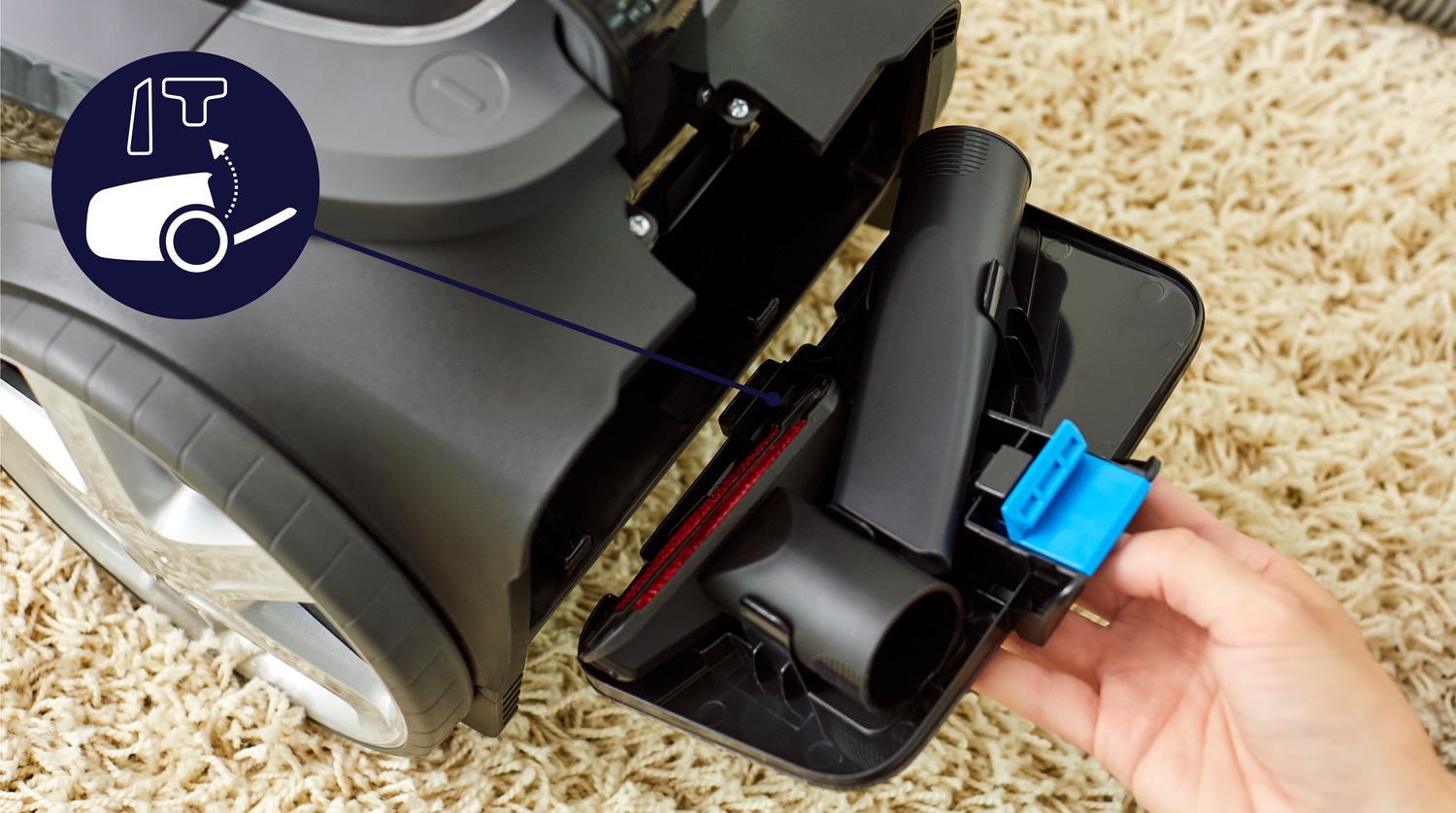 Philips PowerPro Expert Aspirapolvere Senza Sacco FC9745/09, Motore Potente da 900W, Filtro HEPA Allergy Lock, TriActive per Pavimenti e Tappeti, Capacità 2L