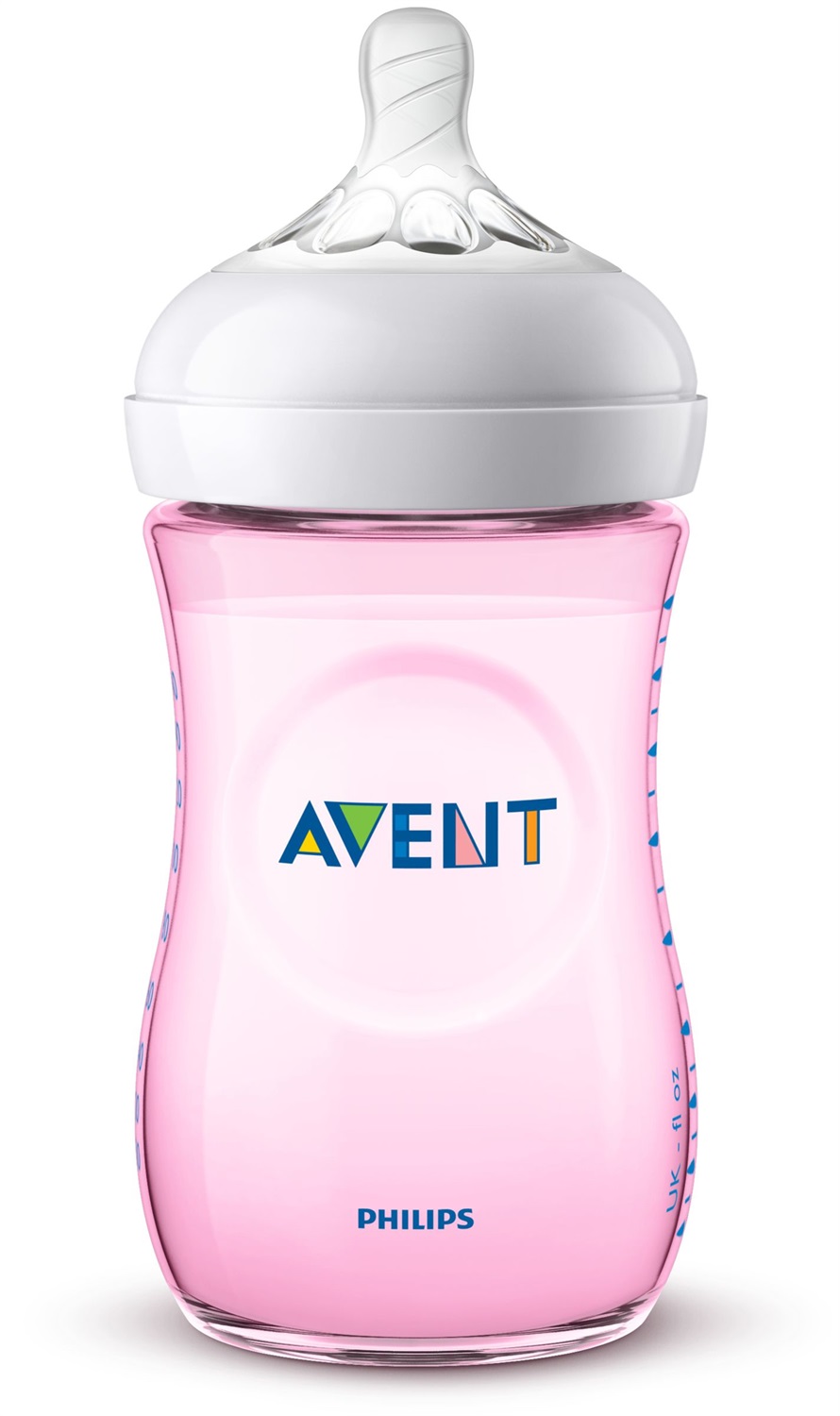 Philips AVENT Biberon Natural Rosa 260 ml con Tettarella Ultra Morbida e Valvola Anticolica