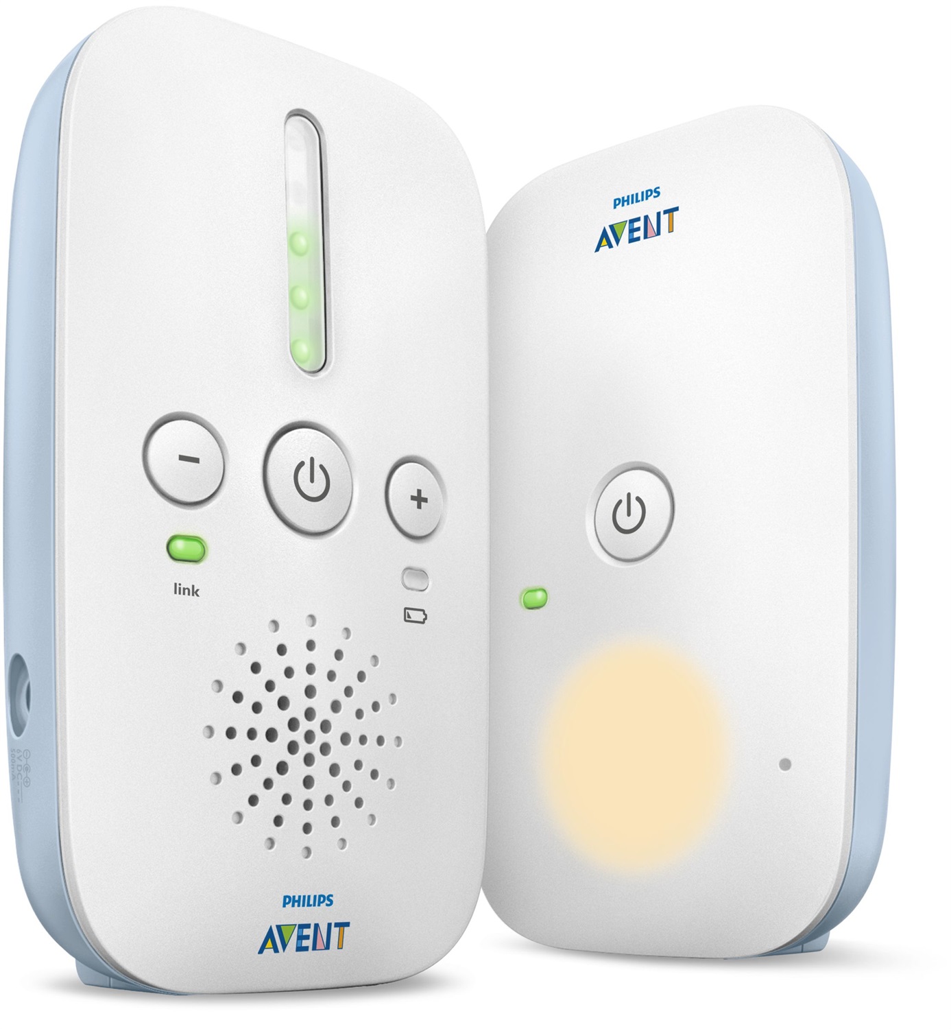 Philips Avent Baby Monitor Audio DECT SCD503/26 - Audio Bidirezionale, Portata 330m, Luce Notturna e Durata Batteria 24 Ore