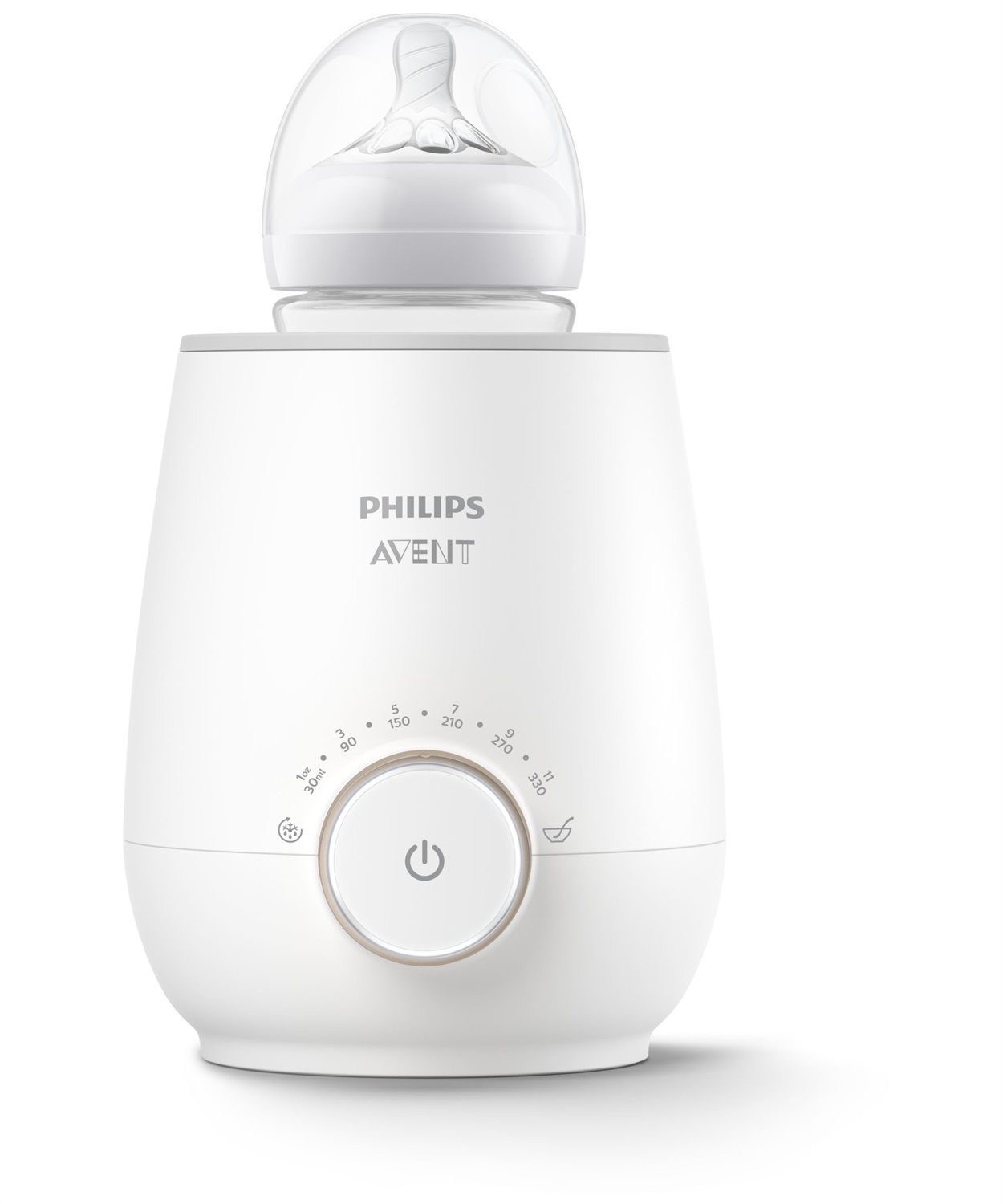 Philips AVENT Scaldabiberon Elettrico SCF358/00 - Riscaldamento Veloce e Uniforme di Latte e Pappe, Funzione Scongelamento, Sensore Smart Temperature Control