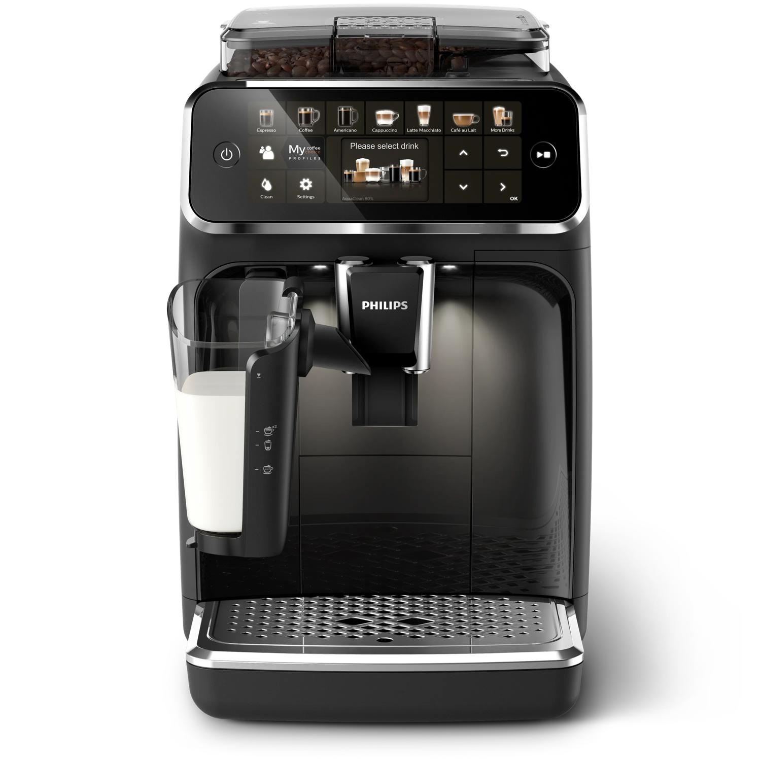 Philips Series 5400 LatteGo EP5441/50 - Macchina da caffè automatica con 12 bevande, montalatte, display intuitivo e 4 profili utente