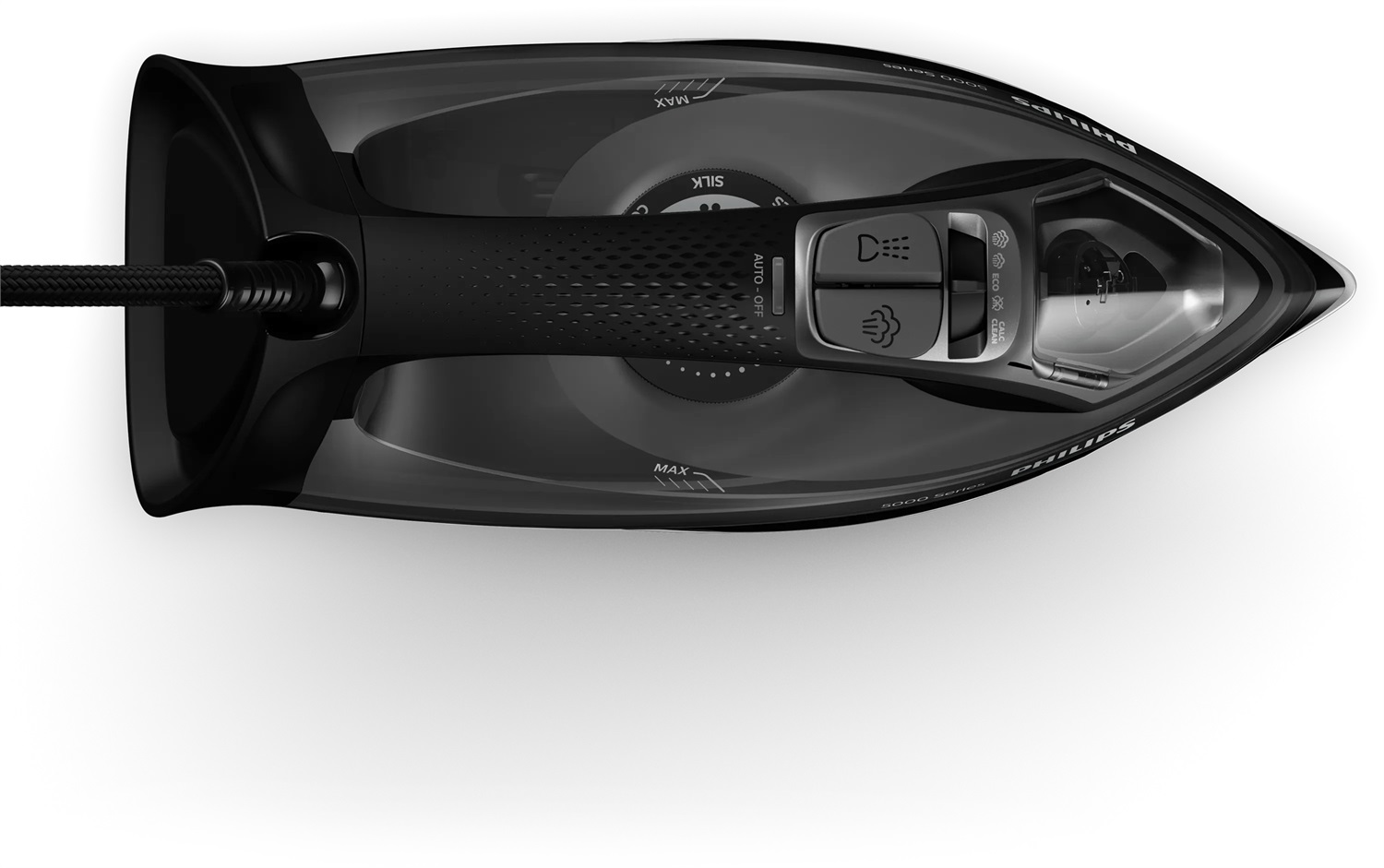 Philips Ferro da Stiro a Vapore Serie 5000 DST5040/80 - Potenza 2600W, Vapore Continuo 45 g/min, Colpo di Vapore 200 g, Piastra SteamGlide Plus, Serbatoio 320 ml, Lunghezza Cavo 2 m