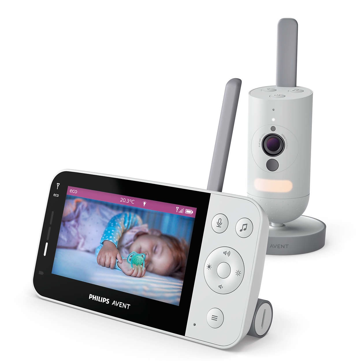 PHILIPS Avent Connected Baby Monitor SCD923/26 con telecamera HD 1080p, visione notturna a infrarossi, audio bidirezionale e portata illimitata